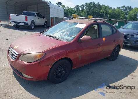 2010 Hyundai Elantra Blue/Gls/Se from USA, damaged, VIN KMHDU4AD8AU840855